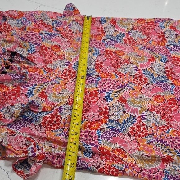 Chic Floral Mini Dress with Ruffles Sz XL Gentle Used Excellent Conditions - Picture 10 of 11
